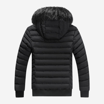 BSS | Down jacket with fur collar