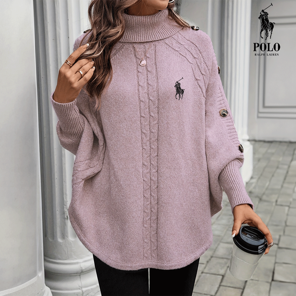 RL | High-necked jumper with buttons
