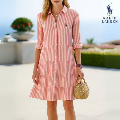 Striped Shirt Dress by R. Ꮮаᴜгеn- Effortless Summer Elegance