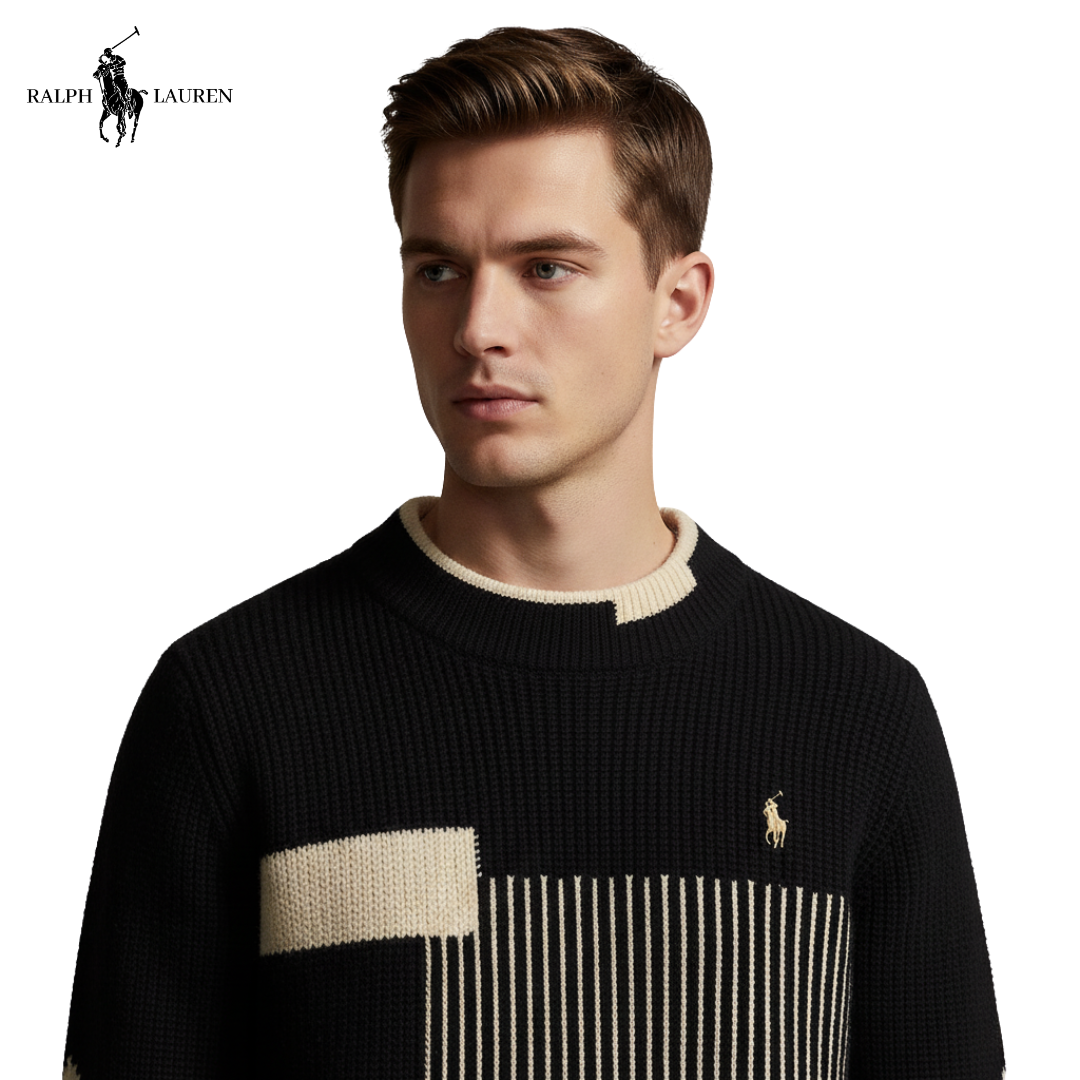 RL | Textured Knit Sweater for Men