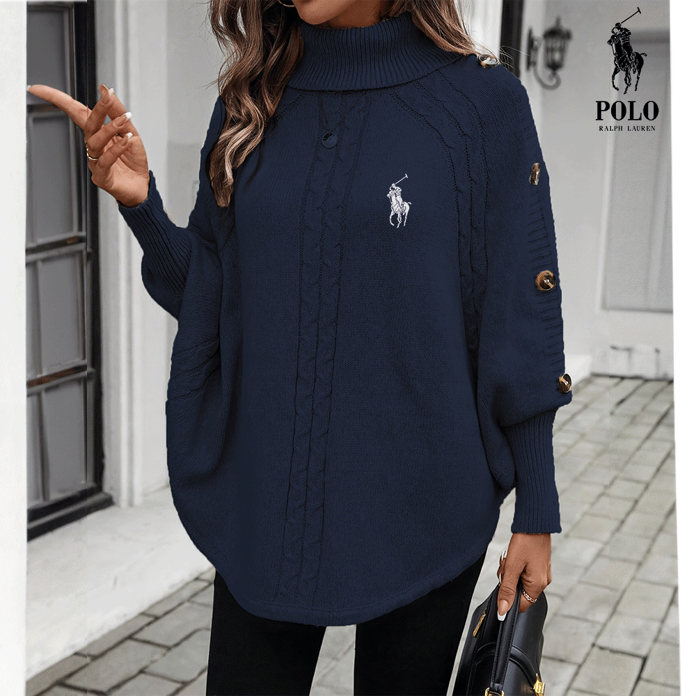 RL | High-necked jumper with buttons