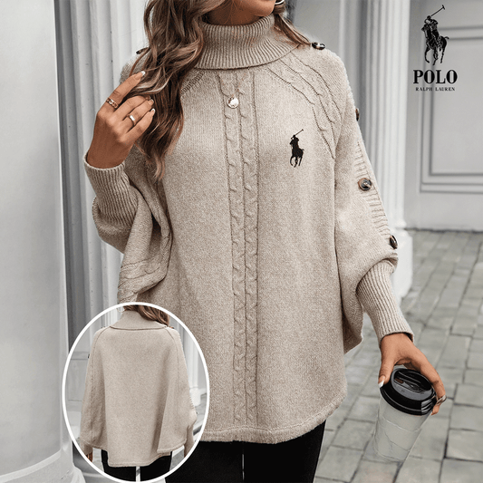 RL | High-necked jumper with buttons
